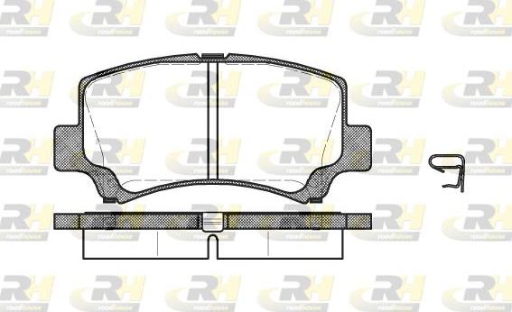 Roadhouse 2710.02 - Kit pastiglie freno, Freno a disco autozon.pro