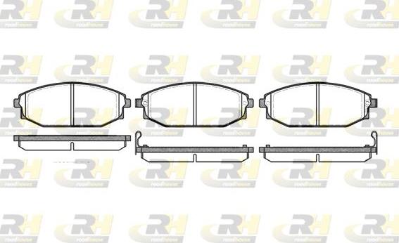 Roadhouse 2734.02 - Kit pastiglie freno, Freno a disco autozon.pro