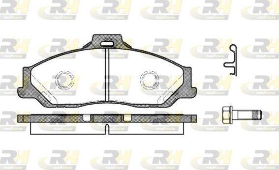 Roadhouse 2730.01 - Kit pastiglie freno, Freno a disco autozon.pro