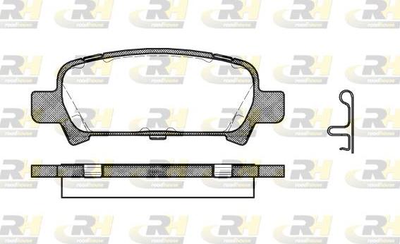 Roadhouse 2729.02 - Kit pastiglie freno, Freno a disco autozon.pro