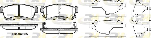 Roadhouse 2724.42 - Kit pastiglie freno, Freno a disco autozon.pro