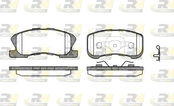 Roadhouse 2720.02 - Kit pastiglie freno, Freno a disco autozon.pro