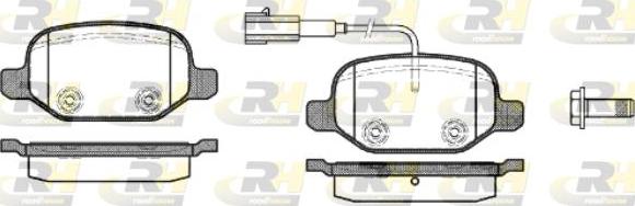 Roadhouse 2727.02 - Kit pastiglie freno, Freno a disco autozon.pro