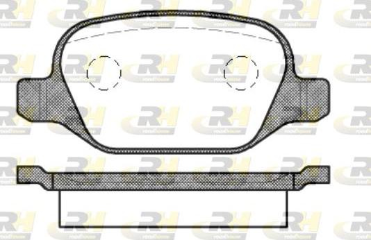 Roadhouse 2727.10 - Kit pastiglie freno, Freno a disco autozon.pro