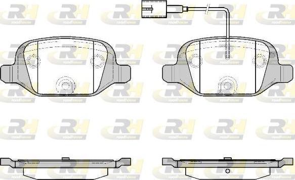 Roadhouse 2727.12 - Kit pastiglie freno, Freno a disco autozon.pro