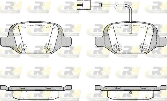 Roadhouse 2727.22 - Kit pastiglie freno, Freno a disco autozon.pro