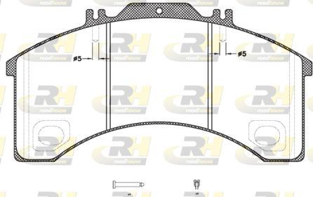 Roadhouse JSX 2498.30 - Kit pastiglie freno, Freno a disco autozon.pro