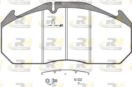 Roadhouse JSX 2506.31 - Kit pastiglie freno, Freno a disco autozon.pro