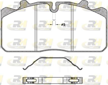 Roadhouse JSX 2658.00 - Kit pastiglie freno, Freno a disco autozon.pro