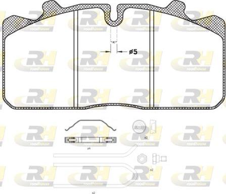 Roadhouse JSX 2658.30 - Kit pastiglie freno, Freno a disco autozon.pro