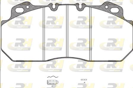 Roadhouse JSX 2622.00 - Kit pastiglie freno, Freno a disco autozon.pro