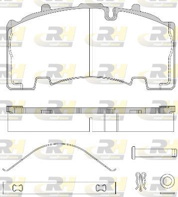 Roadhouse JSX 21555.80 - Kit pastiglie freno, Freno a disco autozon.pro