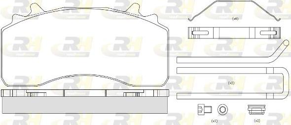 Roadhouse JSX 21526.80 - Kit pastiglie freno, Freno a disco autozon.pro