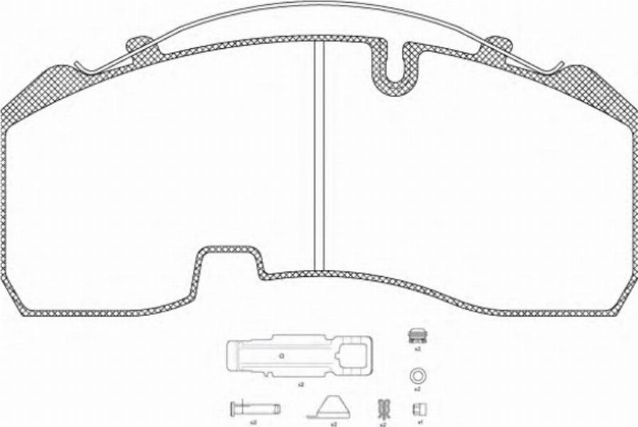 Roadhouse JSX 21084.80 - Kit pastiglie freno, Freno a disco autozon.pro