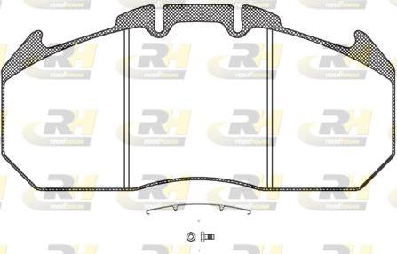 Roadhouse JSX 21034.30 - Kit pastiglie freno, Freno a disco autozon.pro