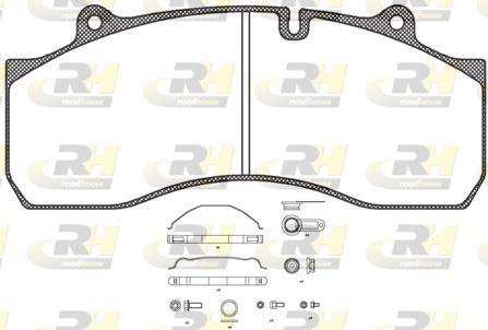 Roadhouse JSX 21073.80 - Kit pastiglie freno, Freno a disco autozon.pro