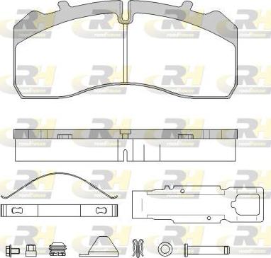 Roadhouse JSX 21846.80 - Kit pastiglie freno, Freno a disco autozon.pro