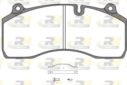 Roadhouse JSX 21306.00 - Kit pastiglie freno, Freno a disco autozon.pro