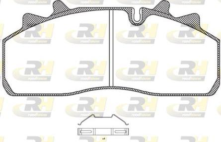 Roadhouse JSX 21254.00 - Kit pastiglie freno, Freno a disco autozon.pro