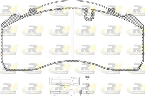 Roadhouse JSX 2814.80 - Kit pastiglie freno, Freno a disco autozon.pro