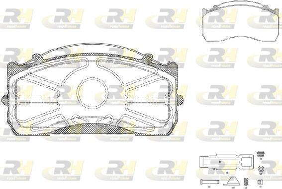 Roadhouse JSX 2815.80 - Kit pastiglie freno, Freno a disco autozon.pro