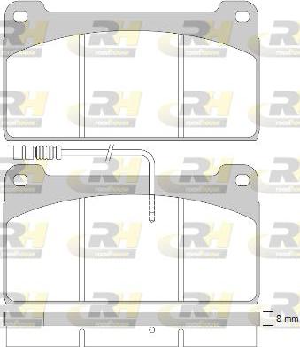 Roadhouse JSX 2823.40 - Kit pastiglie freno, Freno a disco autozon.pro