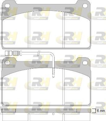 Roadhouse JSX 2823.41 - Kit pastiglie freno, Freno a disco autozon.pro