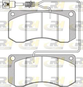 Roadhouse JSX 2258.41 - Kit pastiglie freno, Freno a disco autozon.pro