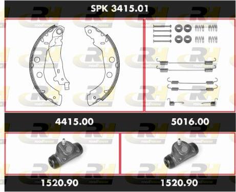 Roadhouse SPK 3415.01 - Kit ganasce freno autozon.pro