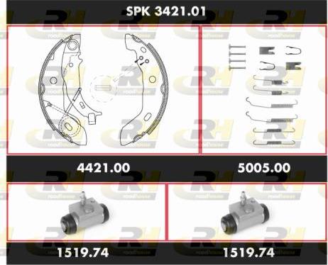 Roadhouse SPK 3421.01 - Kit ganasce freno autozon.pro