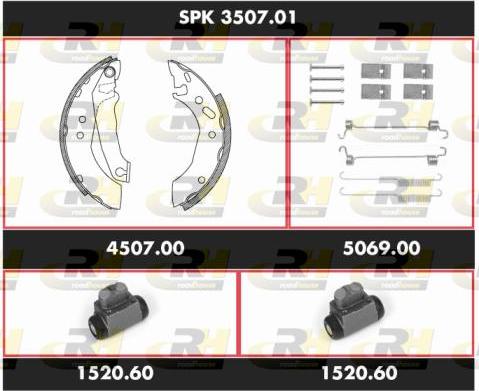 Roadhouse SPK 3507.01 - Kit ganasce freno autozon.pro