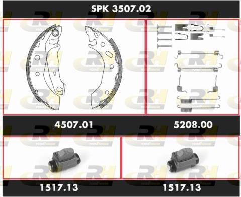 Roadhouse SPK 3507.02 - Kit ganasce freno autozon.pro