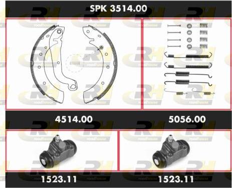 Roadhouse SPK 3514.00 - Kit ganasce freno autozon.pro