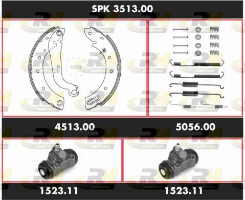 Roadhouse SPK 3513.00 - Kit ganasce freno autozon.pro