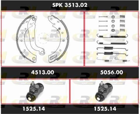 Roadhouse SPK 3513.02 - Kit ganasce freno autozon.pro