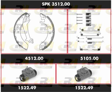 Roadhouse SPK 3512.00 - Kit ganasce freno autozon.pro