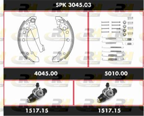 Roadhouse SPK 3045.03 - Kit ganasce freno autozon.pro