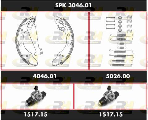 Roadhouse SPK 3046.01 - Kit ganasce freno autozon.pro