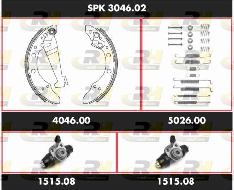 Roadhouse SPK 3046.02 - Kit ganasce freno autozon.pro