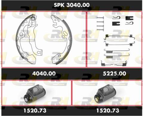 Roadhouse SPK 3040.00 - Kit ganasce freno autozon.pro