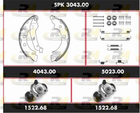 Roadhouse SPK 3043.00 - Kit ganasce freno autozon.pro