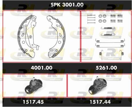 Roadhouse SPK 3001.00 - Kit ganasce freno autozon.pro