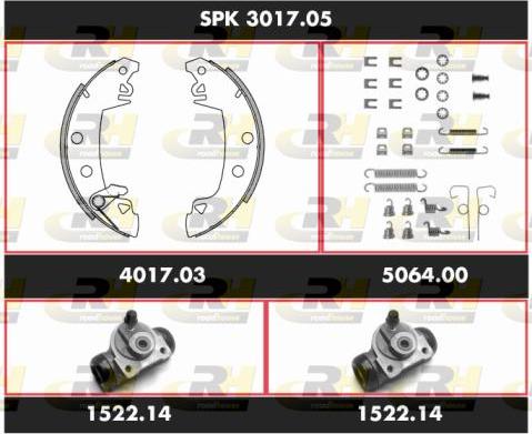 Roadhouse SPK 3017.05 - Kit ganasce freno autozon.pro