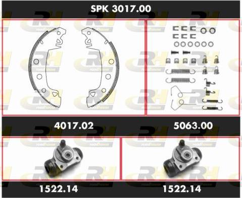 Roadhouse SPK 3017.00 - Kit ganasce freno autozon.pro