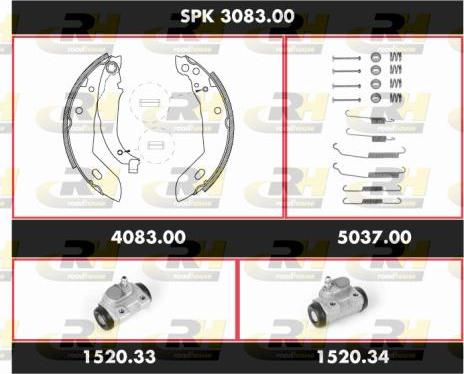 Roadhouse SPK 3083.00 - Kit ganasce freno autozon.pro