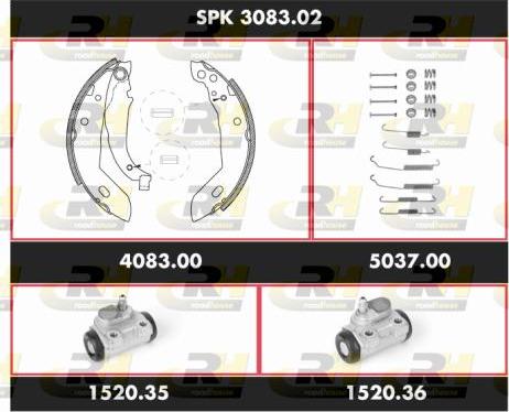 Roadhouse SPK 3083.02 - Kit ganasce freno autozon.pro