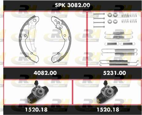 Roadhouse SPK 3082.00 - Kit ganasce freno autozon.pro