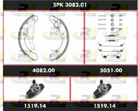 Roadhouse SPK 3082.01 - Kit ganasce freno autozon.pro