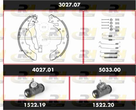 Roadhouse SPK3027.07 - Kit ganasce freno autozon.pro