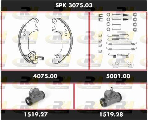 Roadhouse SPK 3075.03 - Kit ganasce freno autozon.pro